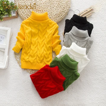 

Bear Leader Girls Winter Sweaters 2020 New Fashion Autumn Kids Girl Solid Sweater Children Knitted Clothing Casual Outfit 1 8Y