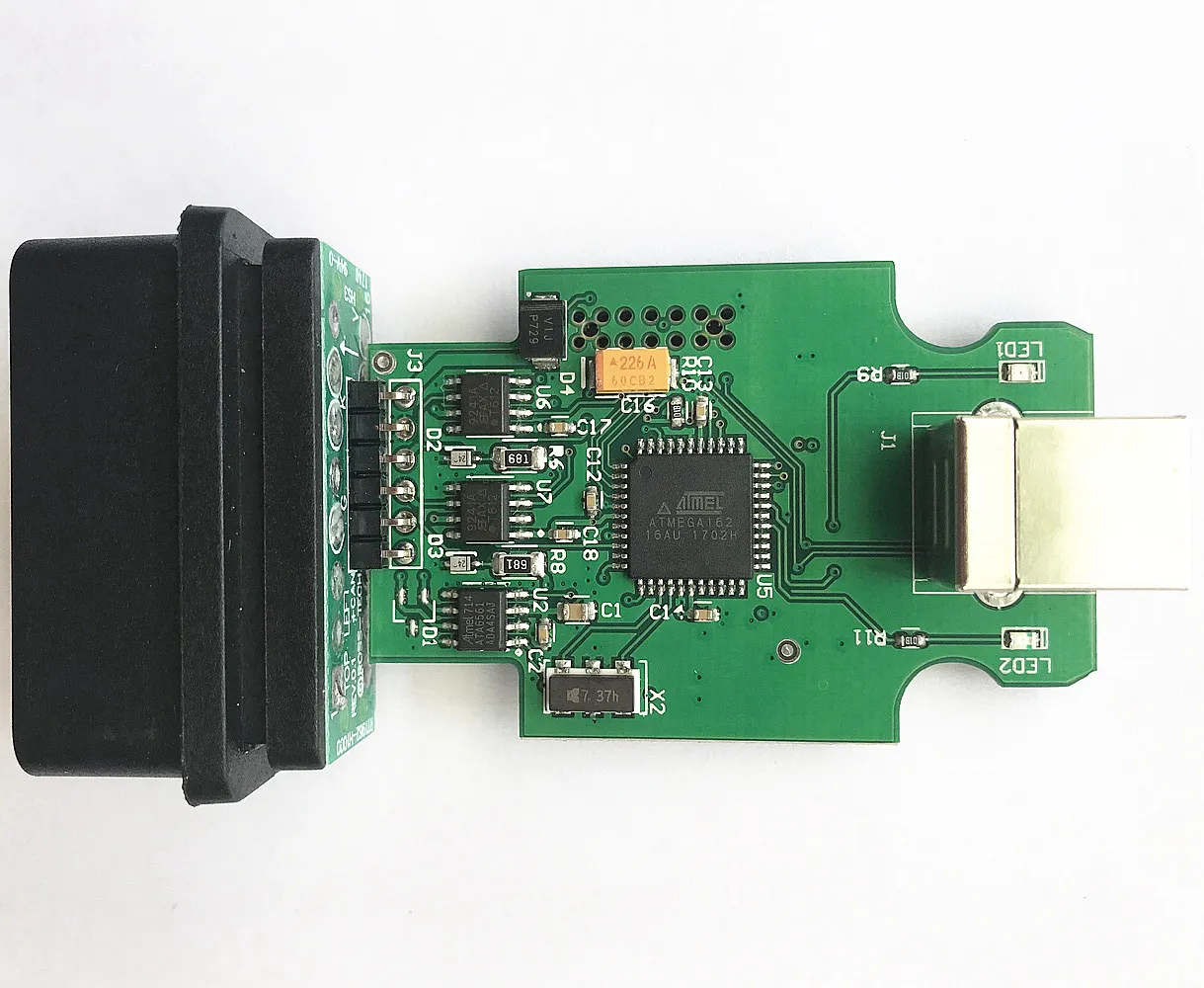 Новейший OBD V2 ATMEGA162 + 16V8B FT232RQ поддержка французского чешского английского