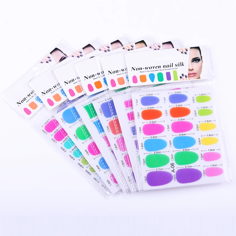 

1 Bag Nail Art Quick Extension Nail Fiberglass Nail Form White Acrylic Tip Salon Tool Clips Silk Wraps Nail Extension Tools