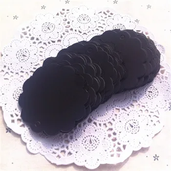 

500pcs 6*6cm black paper tag, message card, children gift tag/cards, blank handmade card/tags, zakka baking card/tag