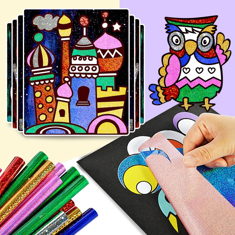 

DIY Cartoon Magic Transfer Painting Crafts For Kids Arts And Crafts Toys For Children Creative Educational Learning Drawing Toys