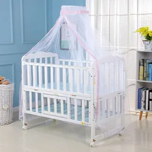 Free ship Baby Cradle Bed Mesh Mosquito Nets Foldable Summer Baby Arched Mosquitos Nets Portable Crib Netting Infant Baby Cradle