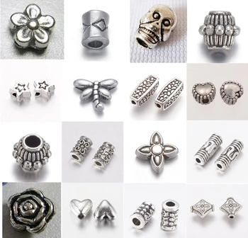

Tibetan Beads High Quality Spacer Beads Metal Bijoux Bracelet Necklace Vintage Style Retro for Diy Jewelry Heart