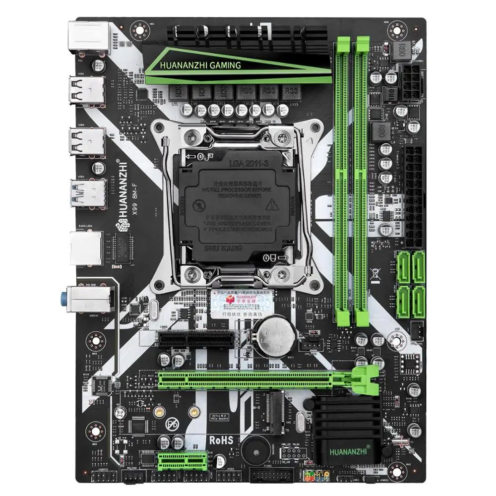 HUANANZHI X99 материнская плата с 2*16 ГБ = 32 Гб DDR4 2400 МГц REGECC памяти комбо комплект NVME USB3.0
