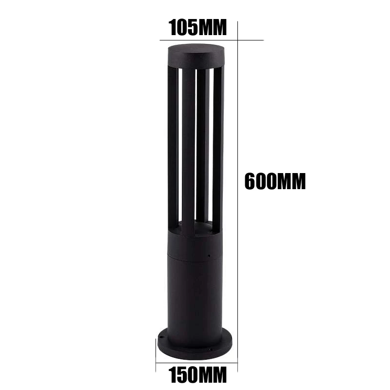Outdoor Waterproof LED Lawn Lamp Nordic Villa Garden Landscape Lamp Die-Cast Aluminum Circular Lawn