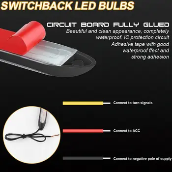 

2 pcs Daytime running lights Accessories Lighting Lamps Light DRL Turn Signal