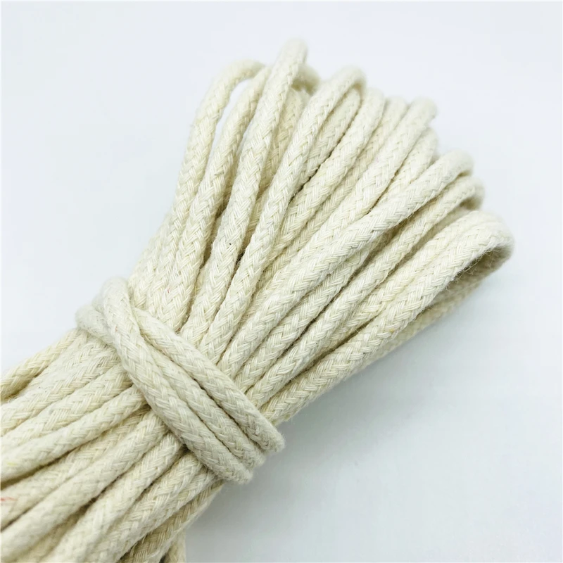 Cotton Rope 10yards/Lot 2/2.5/3mm Braided Twisted Cord for Handmade Decoration DIY Lanyard Ficelles Couleurs Thread Cord