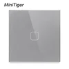 Minitiger EU Standard Touch Switch 1 Gang 1 Way wall Light Touch Screen Switch Crystal Glass Panel With LED ► Photo 1/5