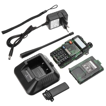 

Remote Intercom Dual Band Two Way Walkie Talkie Handheld Radio Station Transceiver W/ EU Plug Desktop Charger For UV-5R VHF/UHF
