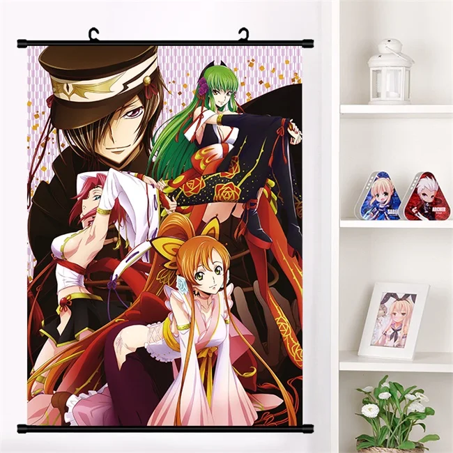 Аниме Code Geass Lelouch Lamperouge рыцарь семи c. Аниме настенные настенный плакат коллекция домашнего декора - Цвет: J