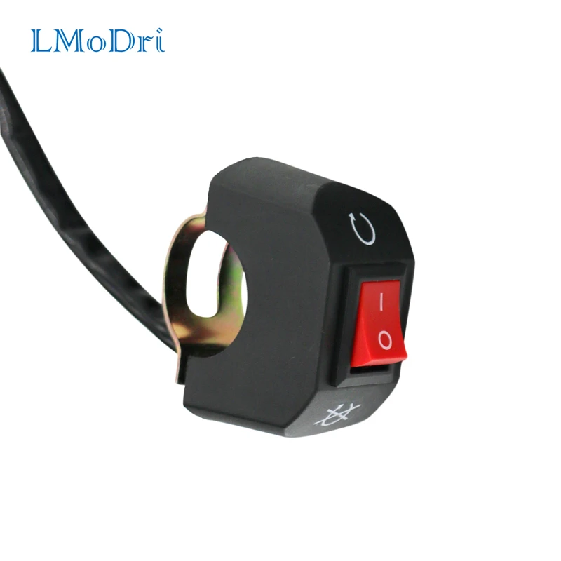 Lmodri Motorcycle Switch Ebike Handlebar Headlight On/off Atv Headlamp Switches For 7/8" Handle