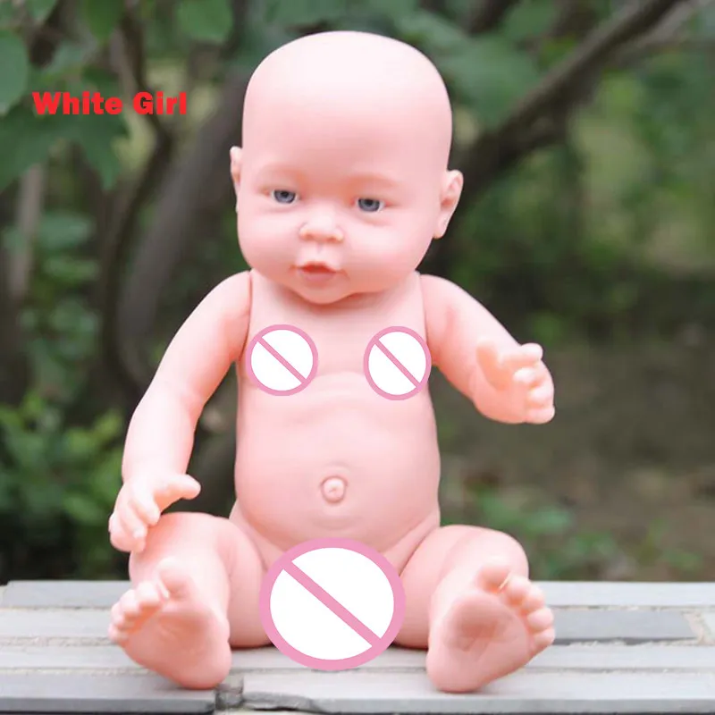 41 см, кукла для новорожденного, мягкая, детская, кукла-Реборн, игрушка для мальчика, девочки, эмуляция, кукла, детский подарок на день рождения, рождественские декорации - Цвет: 41CM White Girl