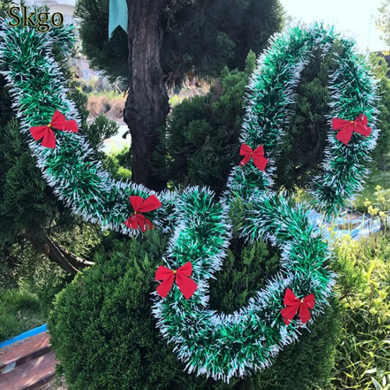 2019-Christmas-Decorations-Bar-Tops-Ribbon-Garland-Christmas-Tree-Ornaments-Green-Cane-Tinsel-Party-Xmas-Home (2)