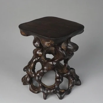 

Black wood root carving solid root base Home decoration