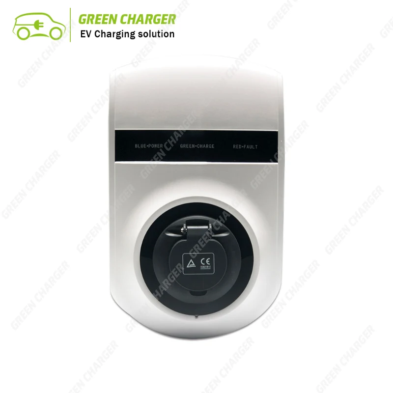 Электромобиль(EV) Зарядная Станция 32 А уровень 2 EVSE настенное зарядное устройство с IEC 62196 2 Тип 2 разъем