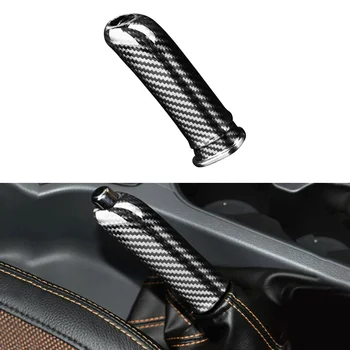 

100% Brand New Real Carbon Fiber Handbrake Grip Cover Fit For Ford Ranger Pickup 2013-2018 Durable And Practical