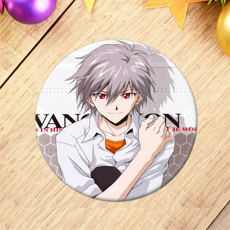 EVA Anime Badge Ikari Rei Shinji Asuka Nagisa Ayanami Kaworu Brooch Pin Backpack Decoration Children's gift elvira costume