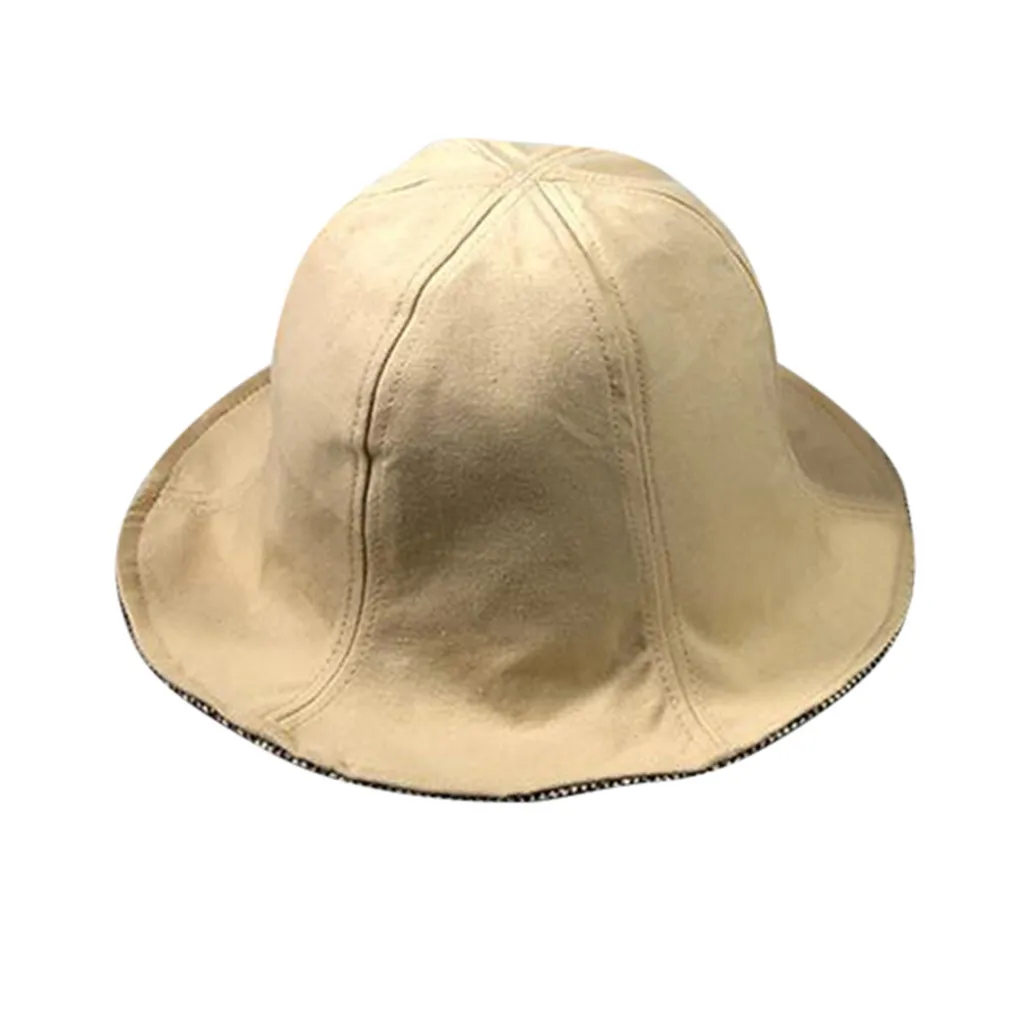 

Newest fisherman Hat Women cotton Casual Wide-Brimmed Foldable Double-Sided Beach bucket hut travel sun hat casquette fille