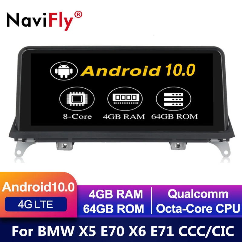4G LTE Android 10 0 для BMW X5 E70/X6 E71 2007 2008 2009 2010 2011 2012 2013 CIC/CCC Автомобильный dvd Радио аудио