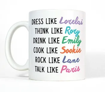 

Cute Gilmore Girls Fan Mother Daughter Gift for Friend Lorelai Rory Coffee Mug