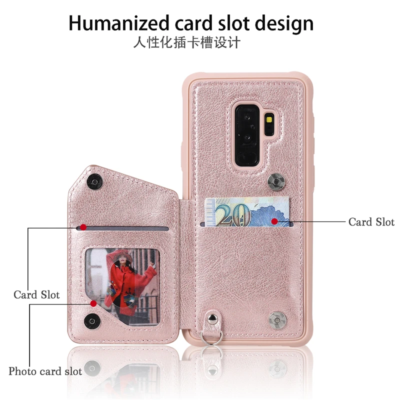 S9 Plus 防摔拉链双扣皮套 (4)