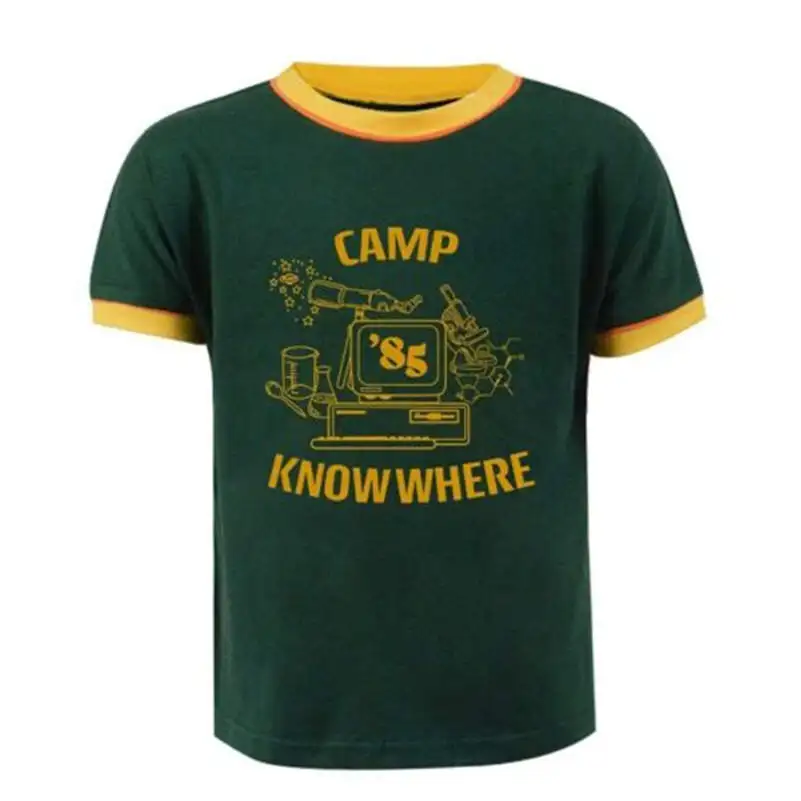 Очень странные дела 3 футболки, посвященные дастину лагерь 85 знать, где Для мужчин футболка Косплэй футболка
