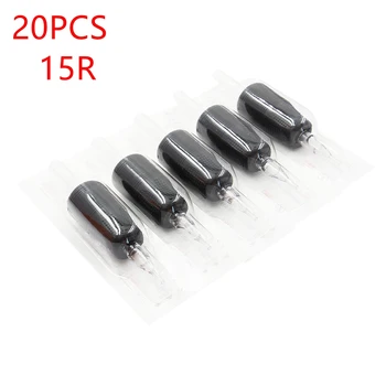 

15R Black Soft Silicone Tattoo Grip 20Pcs Disposable Tattoo Grip 25MM Tube Transparent Plastic Tubes Precise Combo Free Shipping