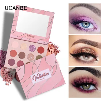 

Waterproof Pigmented Cosmetics Tool Natural 12 Colors Makeup Matte Eyeshadow Glitter Eyeshadow Palette Shadows XJ56