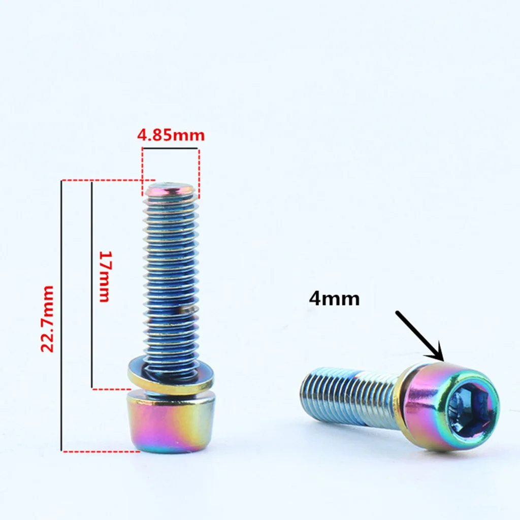 Pack 6 MTB Mountain Road Cycling Bike Bicycle Handlebar Stem Screw Bolts Replacement Parts Gear Accessories