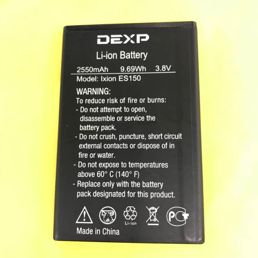 MLLSE 2550mAh es150 Аккумулятор для DEXP Ixion ES150 мобильный телефон|Аккумуляторы мобильных