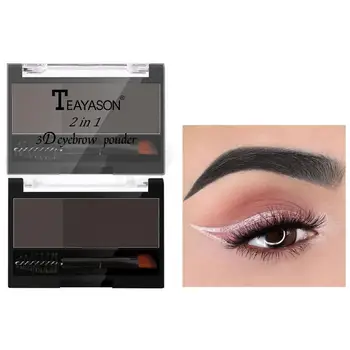 

Makeup Two-Color Eyebrow Powder With Eyebrow Brush Seal Waterproof Natural Thrush Eyebrow Pencil cosmetics Kit