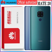 Задний корпус Замена для HUAWEI mate 20 задняя крышка батарея стекло с объективом камеры клейкая наклейка