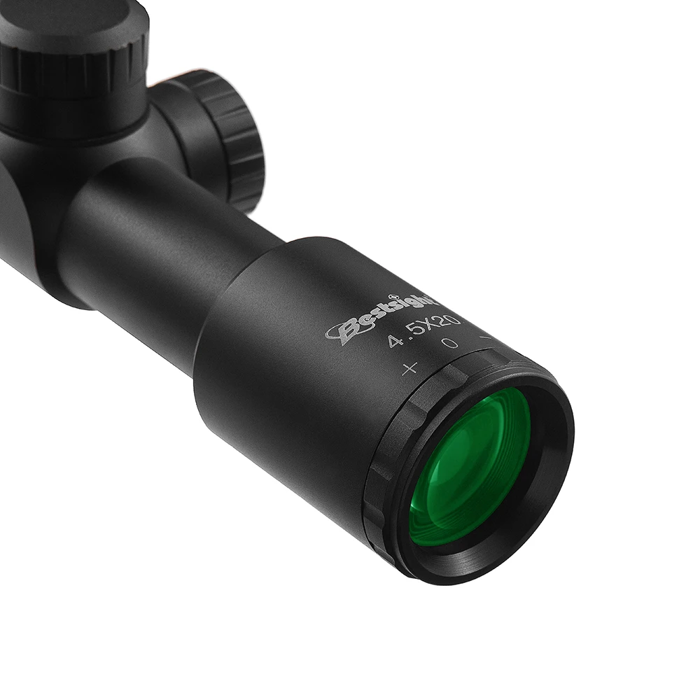Rifle Scope Bestsight 4.5X20 Compact Scopes AR15 Hunting Rifle Scope P4 Glass Etched Reticle Riflescope For Hunting Sight