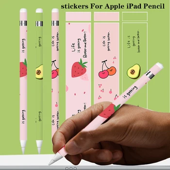 

2th New cartoon Avocado Pattern stickers For Apple iPad Pencil 2th generation 2 Pencil film skin non-slip easy to paste stickers