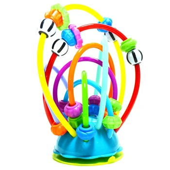 

Ball Kids Hand Rattles Bell Colorful Silicone Rattle Ring Toy for Baby Toys Baby Mobiles Toy 0-12 Months