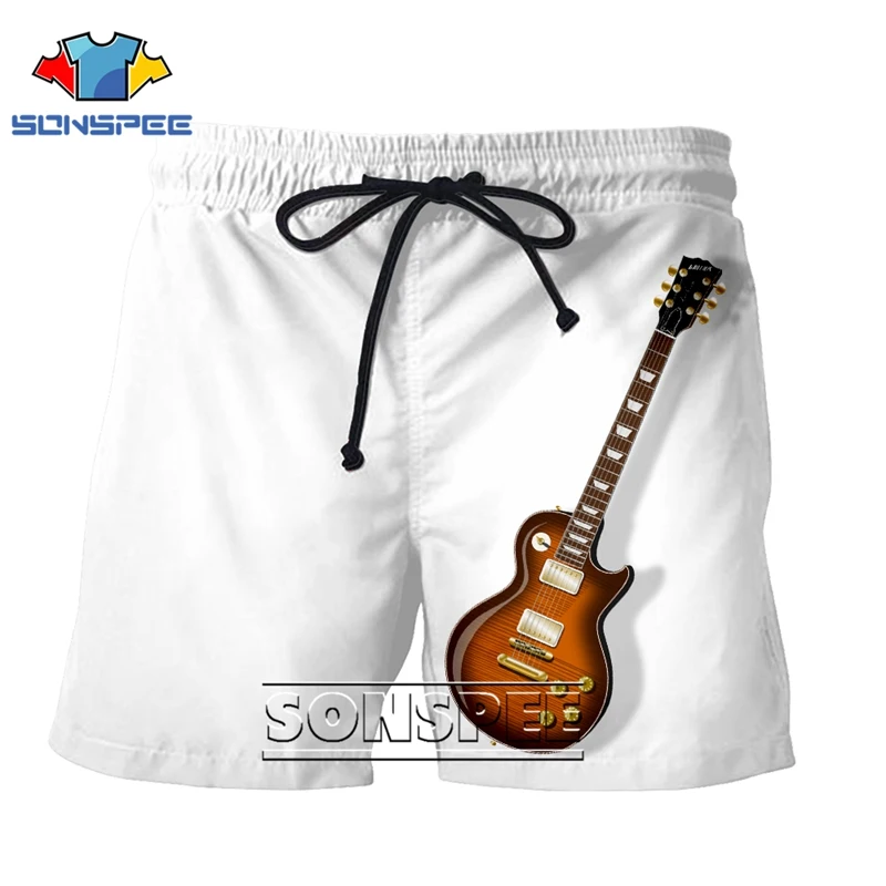 Модная Повседневная футболка в стиле панк для мужчин, женщин, детей, забавная гитара, бас, сексуальный топ для отдыха, спортивная футболка Harajuku, пляжные тренировочные брюки, шорты