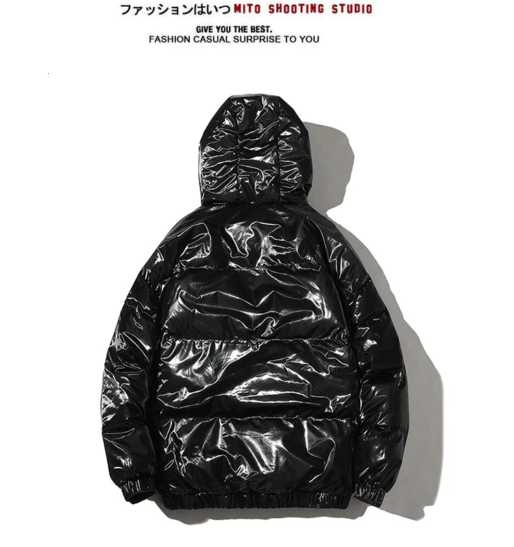 Winter New Korean Version Of The Trend Of Japanese Solid Color Loose Tooling Men's Glossy Casual Cotton Clothing
