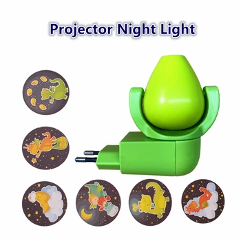 

LED Projector Night Light 6 Images Sensor Emergency 220V EU Plug Night Light Lamp for Kids Children Baby Bedroom Decoration