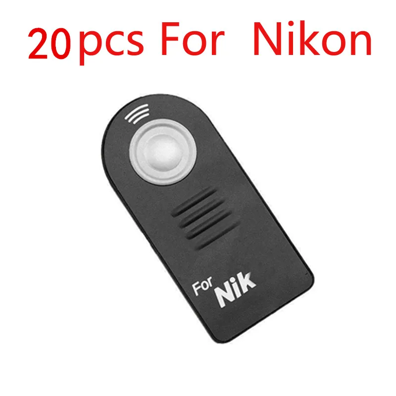 10/20 штук ML-L3 RC-6 ИК Беспроводной дистанционного Управление для Canon nikon sony pentax Управление; с Батарея - Цвет: 20pcs For Nikon