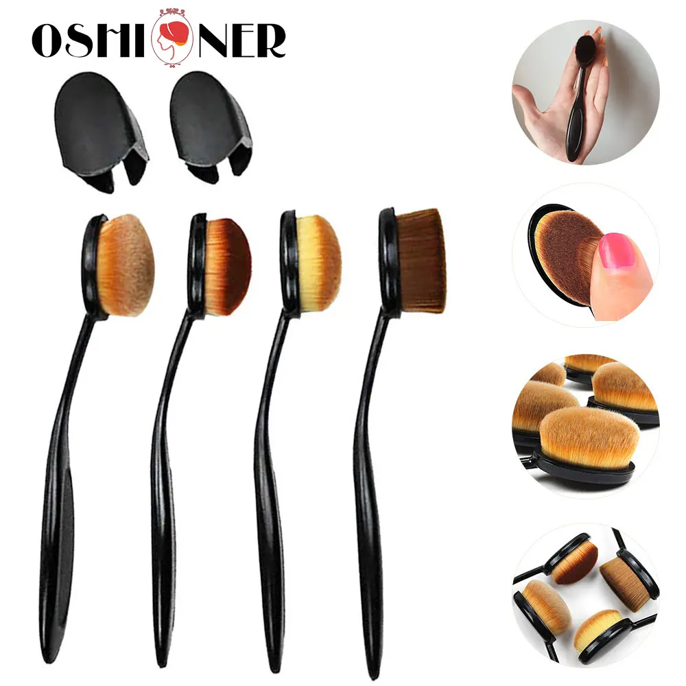 

Soft Makeup Brushes For Foundation Powder Blush Eyebrow Eyeshadow Blending Make Up Brush Toothbrush Oval Cosmetic Make Up Tool