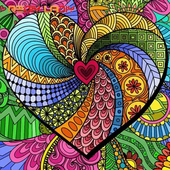 

Full Square/Round Diamond Painting Love Mandala 5D DIY Diamond Embroidery Beaded Cross Stitch Rhinestones Mosaic Art Needlework