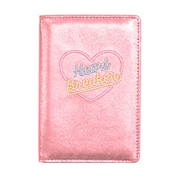 

25PCS / LOT Cute Girls Pink Letter Passport Cover Leather Card Holder Passport Wallet