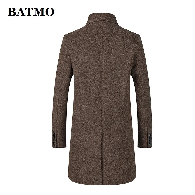 BATMO 70% шерстяной Тренч мужской, мужской зимний шерстяной длинный жакет, размер M, L, XL, XXL, XXXL 1808
