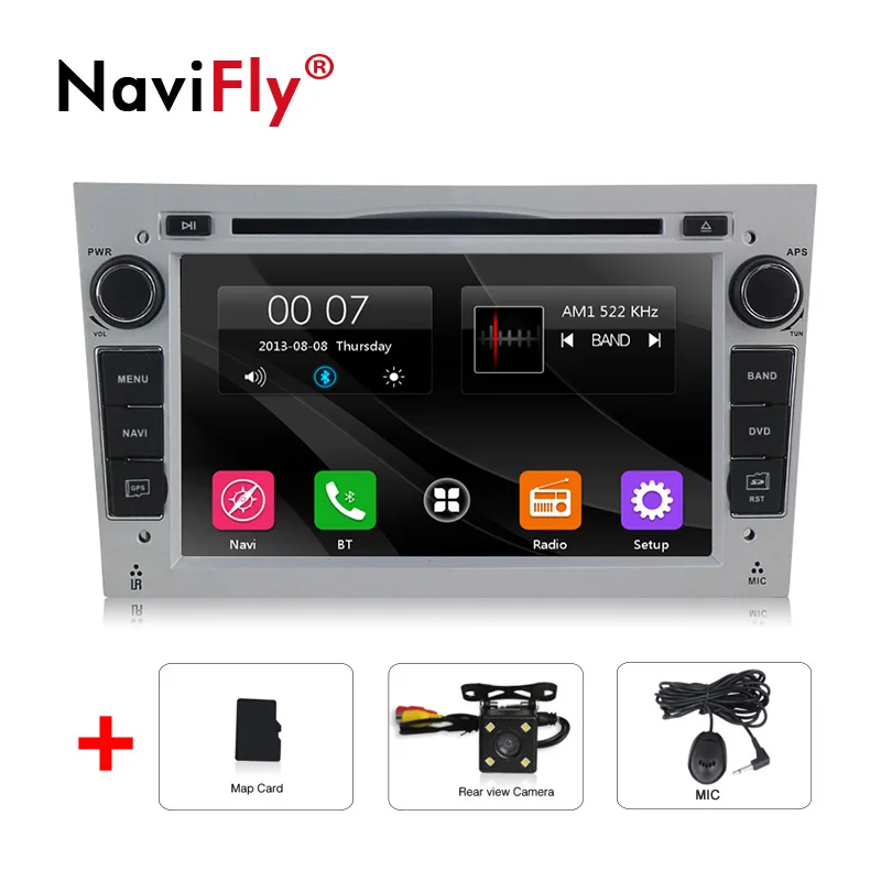 7 дюймов 2din автомобильный мультимедийный плеер для Opel Vauxhall Astra Vectra Antara Zafira Corsa Vivaro Meriva Veda gps навигационная система USB - Цвет: Silver and camera