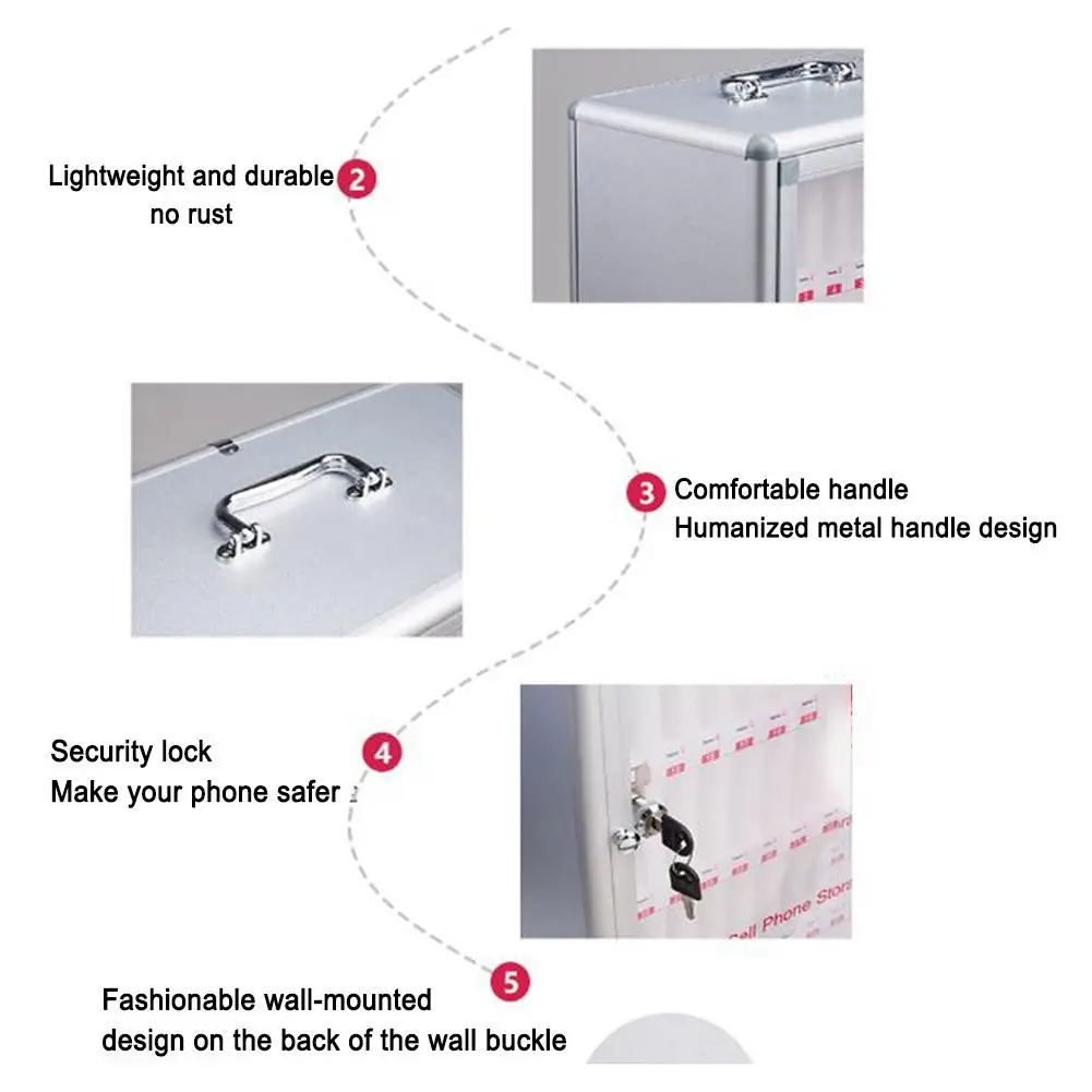 Алюминиевый Сплав карманный шкаф для хранения карт для сотовых телефонов можно носить вручную