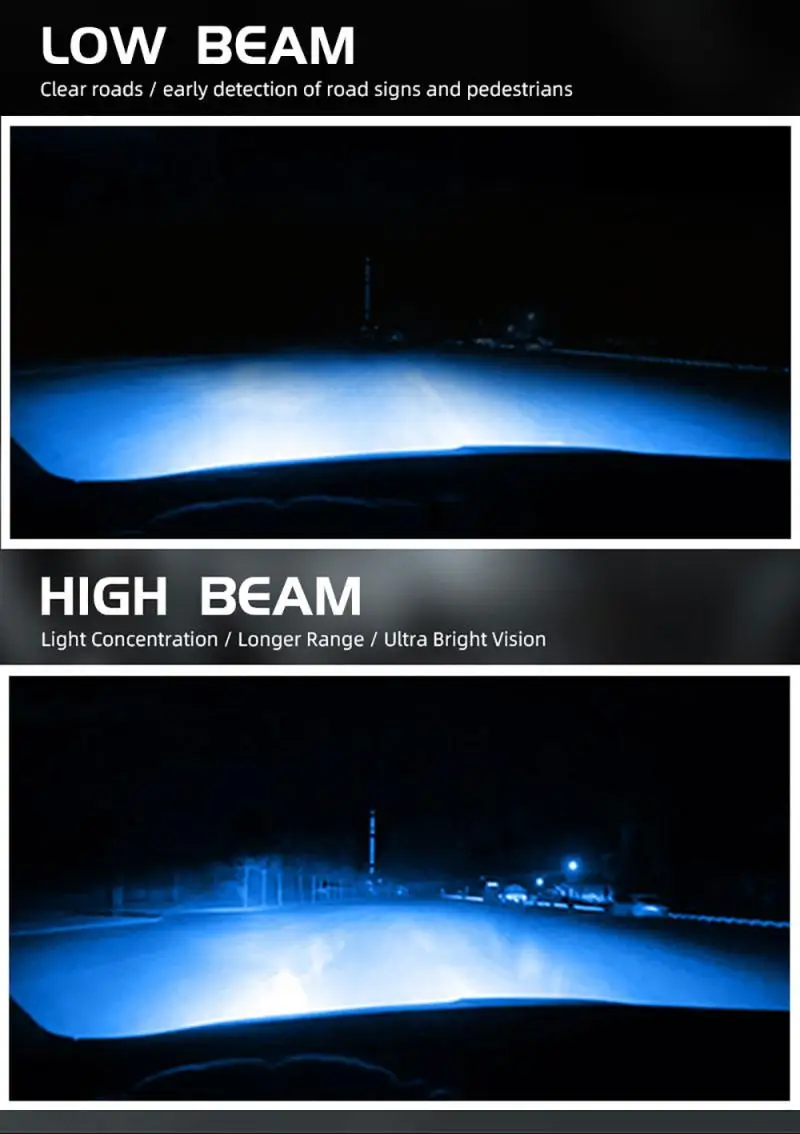 H1/H3/H4/H7/H11/9005/9006 8000 К Ice Blue Светодиодный светильник автомобильные светодиоды с чипом CSP головной светильник лампы 80 Вт 12000LM Автомобильный светодиодный головной светильник s лампа натуральная A10