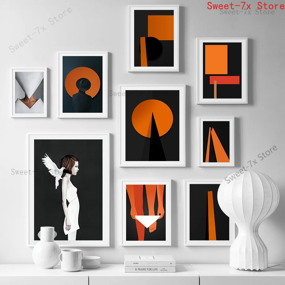 

Abstract Creative Geometry Canvas Painting Art Nordic Posters and Prints Wall Pictures for Living Room Decoration Frameless