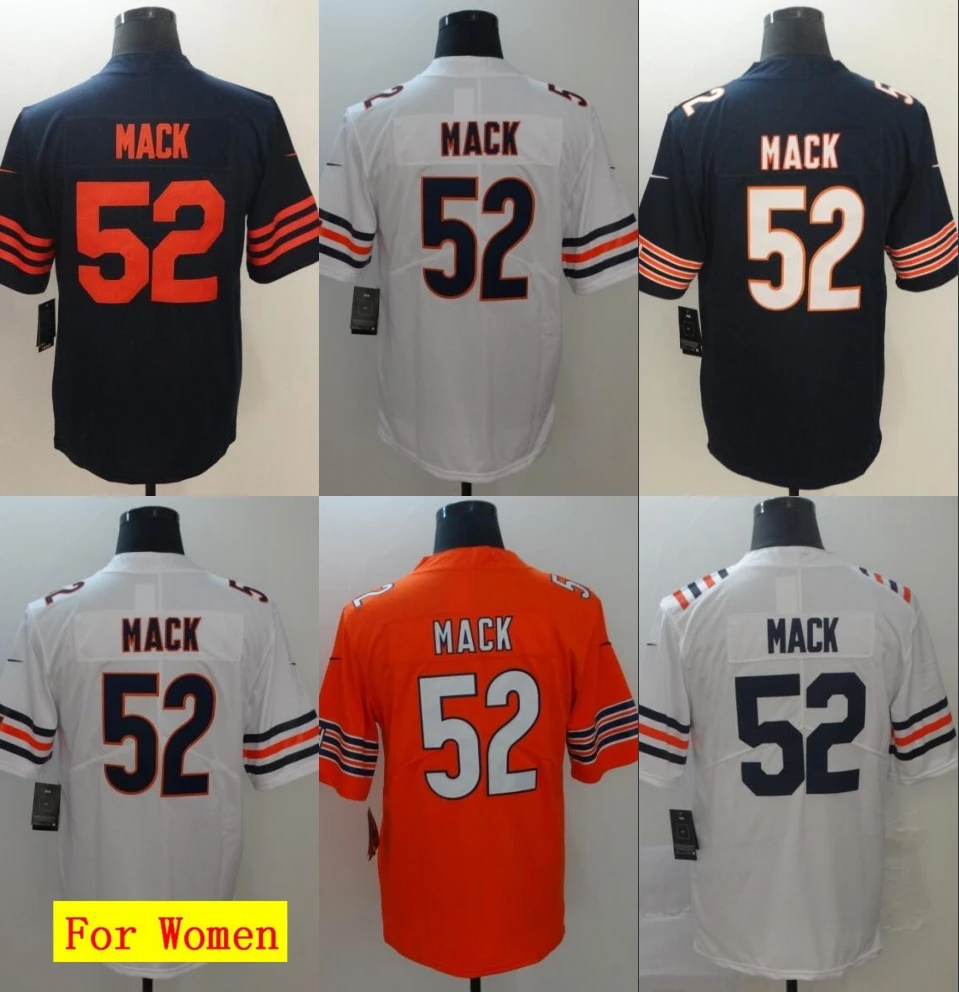 Все сшитые мужские wo Мужские Молодежные Дети th Chicago Khalil Mack 52 Джерси 1