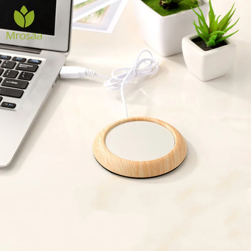 Mrosaa 5 в USB деревянный подогреватель чашки тепла кружка для напитков коврик держать напиток теплое молоко чай кофе тепла кружки Coas ter