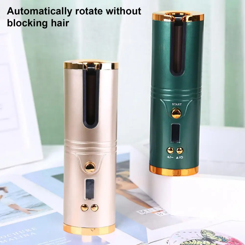 

1 Set Good ABS Automatic Rotation Auto Rotating Ceramic Barrel Hair Curler for Travel Handheld Curler Cordless Curler